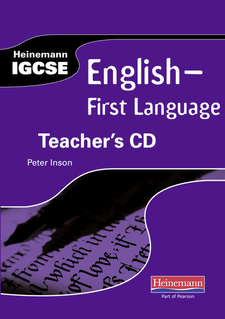 Heinemann IGCSE English - First Language Teacher's CD by Peter Inson