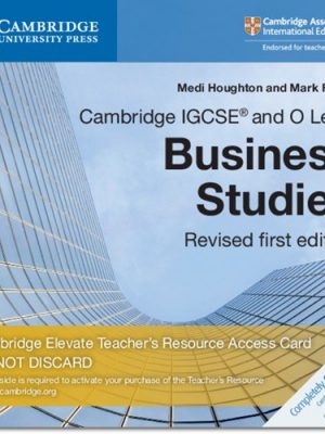 Cambridge IGCSE (R) and O Level Business Studies Revised Cambridge Elevate Teacher's Resource Access Card - Medi Houghton
